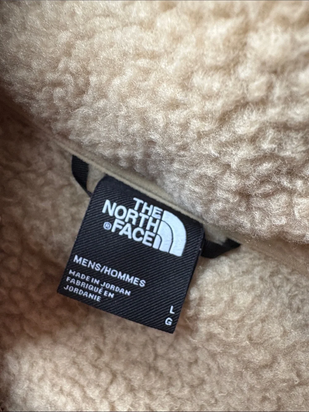 The North Face Men’s Sherpa Fleece Jacket — Cream